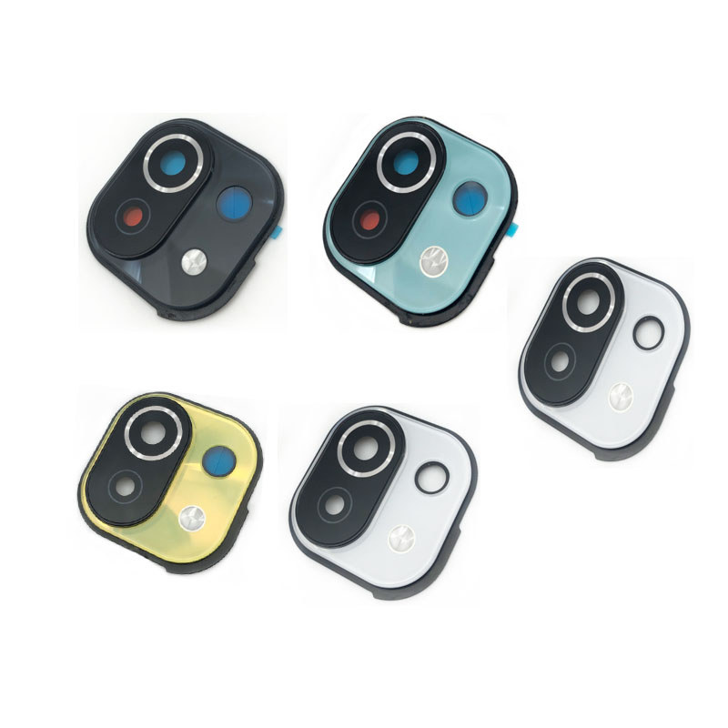 1X กระจกกล้องด้านหลังสําหรับ Xiaomi MI 11 Lite เลนส์กล้องด้านหลังพร้อมกรอบกาวสติกเกอร์กาว M2101K9AG 