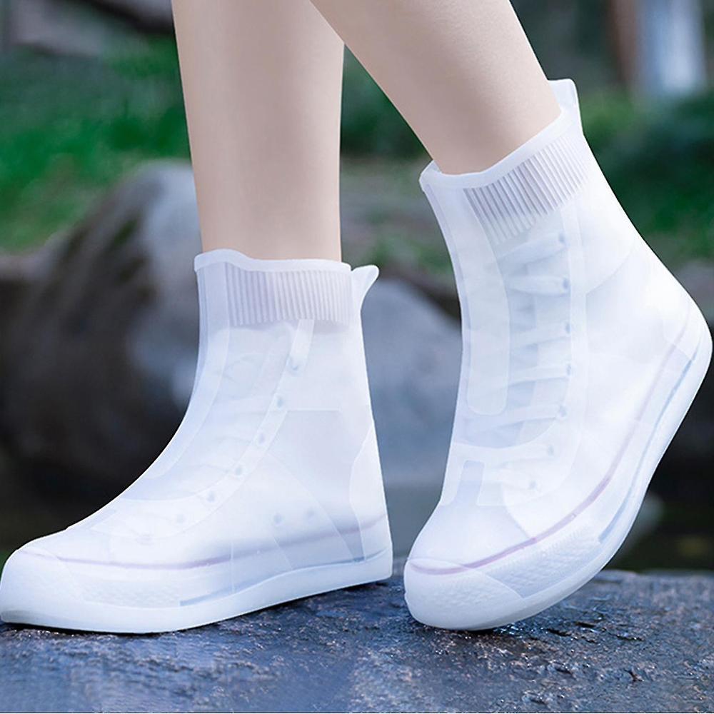 DONGHUYU เสื้อกันฝนกันน้ํารองเท้า TPE กันลื่น S 31-33 - TPE-6602