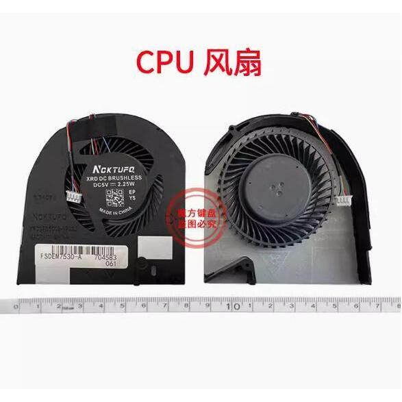 พัดลมระบายความร้อน CPU สําหรับ Dell Precision 7530 7540 M7530 M7540 P74F