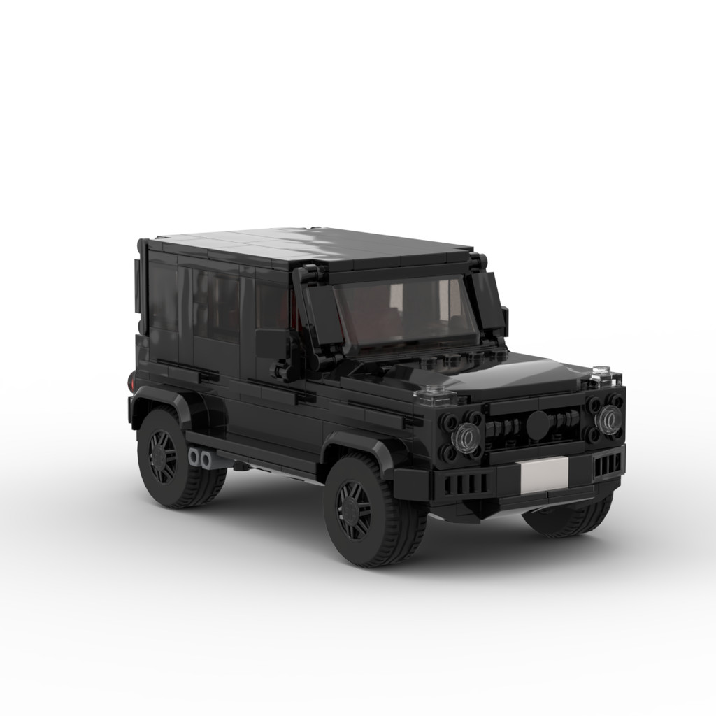 Moc Building Blocks ชุดเลโก้ที่เข้ากันได้ Mercedes-Benz Big G63 สีดํา Samurai Racing ความเร็วคลาสสิก