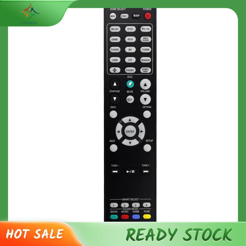 [luxiang.th] RC042SR รีโมทคอนโทรลสีดํารีโมทคอนโทรลพลาสติกสําหรับ 4K UHD Ultra HD AV Receivers Remote