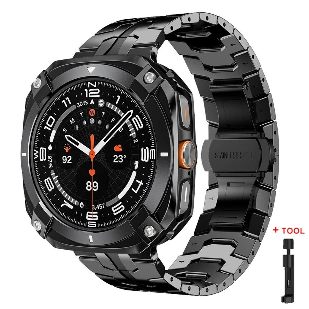 Strap + สําหรับ Samsung Galaxy Watch Ultra 2025 47 มม.Anti-fall โลหะสําหรับ Galaxy Watch Ultra(2024) 47 มม.สแตนเลสสตีล - รูปที่ 5
