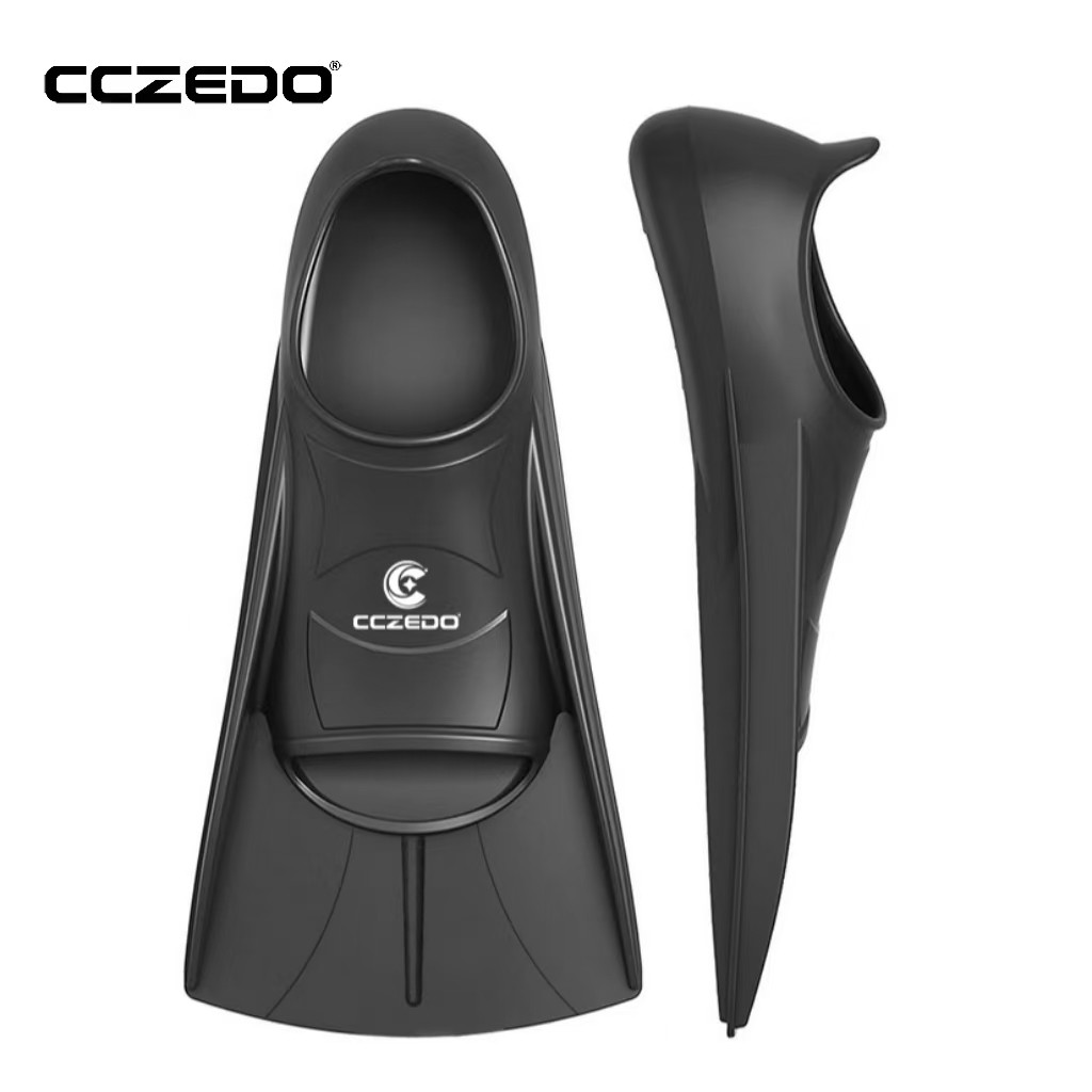 CCZedo Professional Flippers กบรองเท้าซิลิโคนสำหรับเด็ก พร้อมกระดานเตะเพื่อการฝึกว่ายน้ำและดำน้ำ