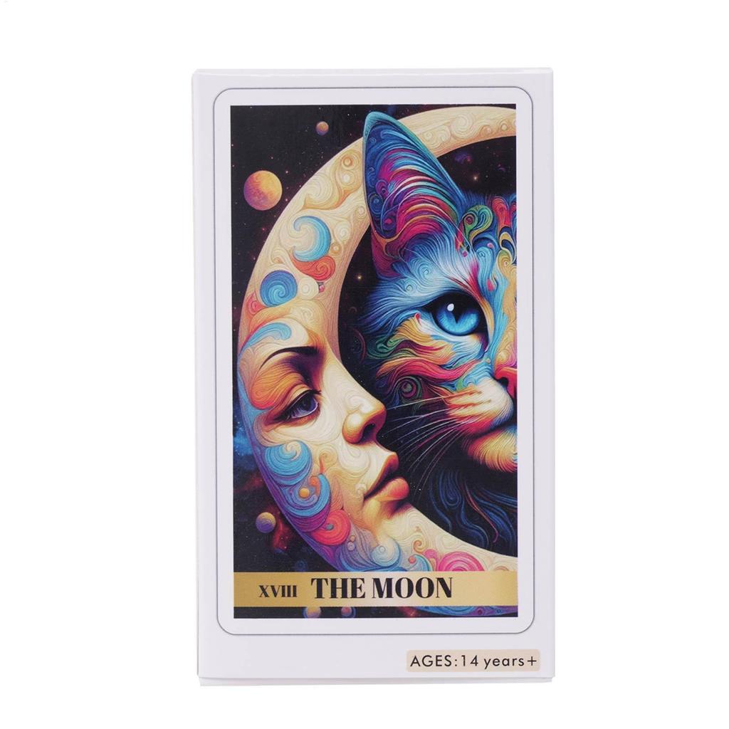 Colorful Cat Tarot tarot cards set Tarot Deck Beginner Tarot 78 Pieces Original Tarot Cards Cat 10.3X6cm tayenith