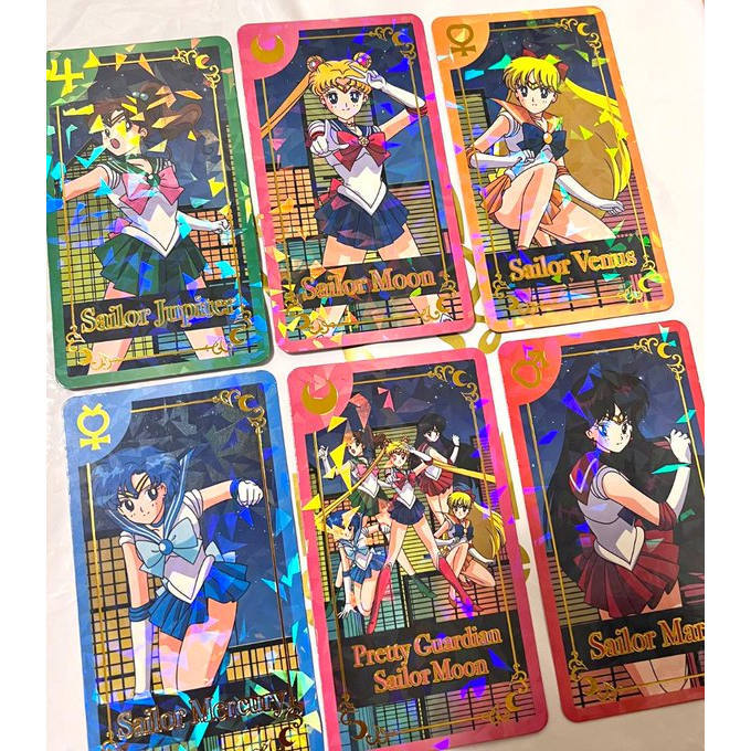 เซเลอร์มูน Harajuku Store 8th Anniversary Limited Flash Card/Card Laser Gilt Limited Set Mystery Bag