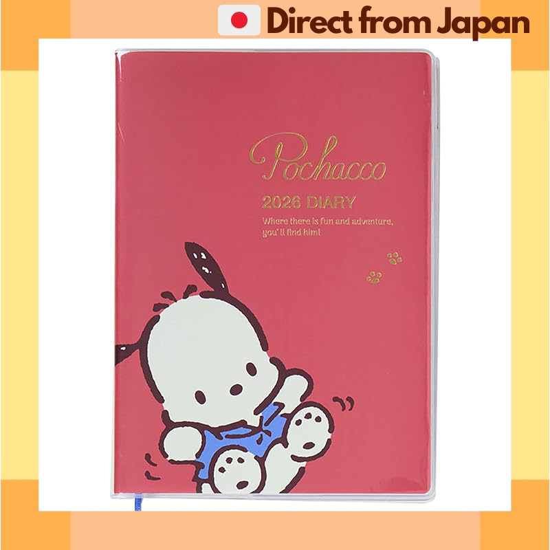 Sanrio Pochacco 2026 B6 Diary Planner Block Layout Oct Start [Japan Shipped]