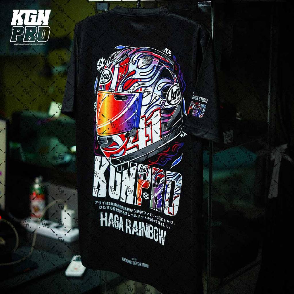 แท้KGNPRO เสื้อ KGNPRO HELMET V2 ใส่ขับรถ ผ้ามันพิมพ์ลาย สินค้าดีมีคุณภาพ