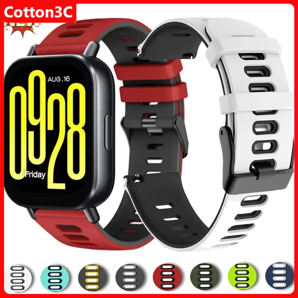 22 มม.20 มม.ซิลิโคนสําหรับ Redmi Watch 5 Active Huawei Watch GT5/4/3/2 46 มม.สร้อยข้อมือสายรัดข้อมือ Redmi Watch 5 Lite Correa เข็มขัด