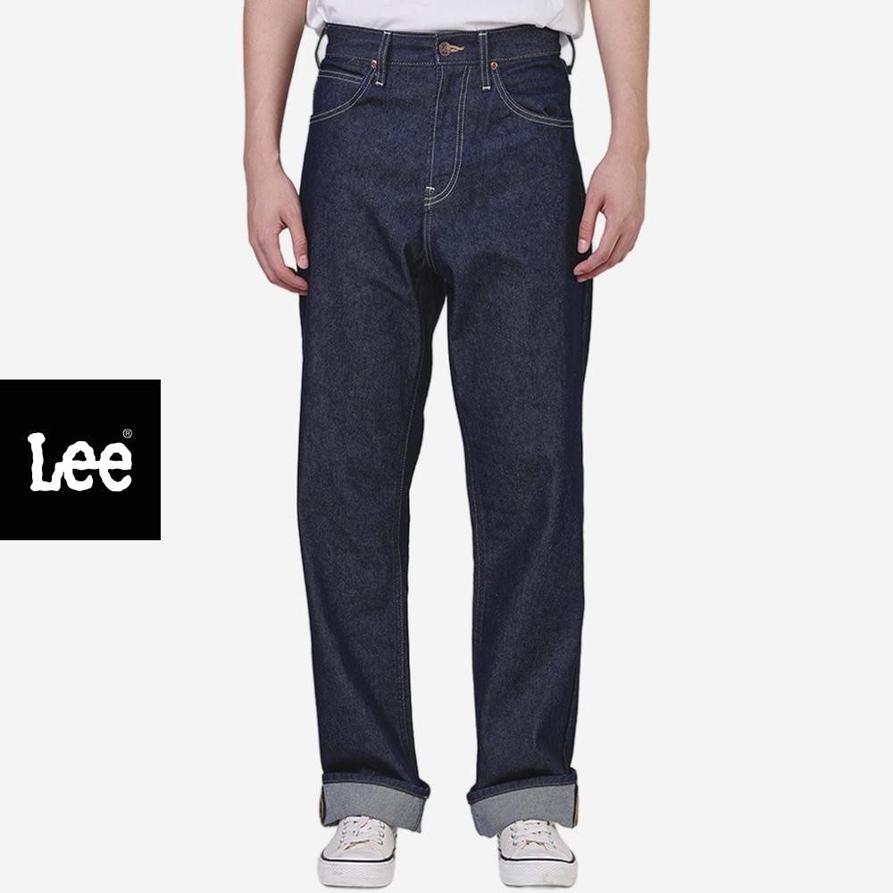 LEE กางเกงยีนส์ผู้ชาย เอวสูง ทรงกระบอก รุ่น LE F325MRETN16 สียีนส์เข้ม