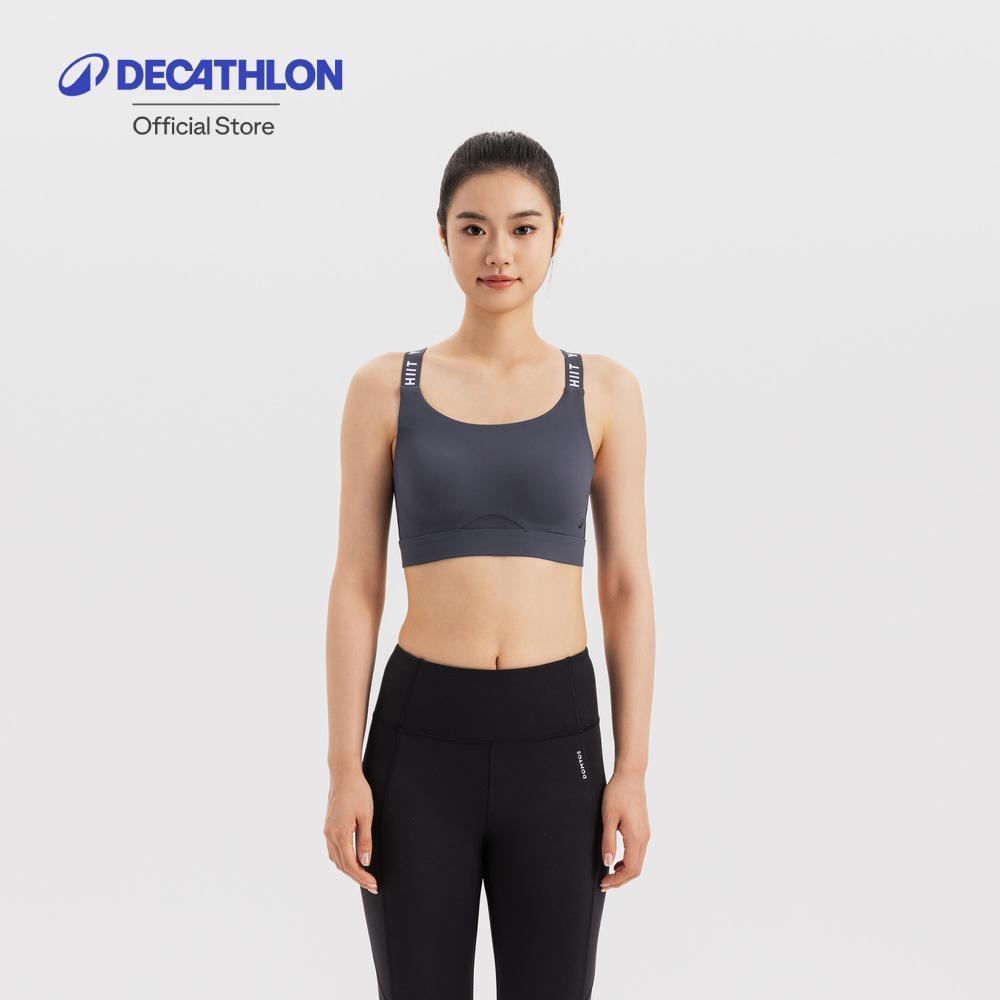 Decathlon Cn Breathable Fbra 520 สปอร์ตบราระบายอากาศได้ดี รุ่น Fbra 520 - Grey