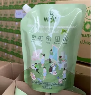 น้ำยาอเนกประสงค์ ซักผ้า ถูบ้าน เช็ดกระจก ล้างจาน ปลอดภัย AM WOW กลิ่นเปปเปอร์มิ้นต์ กลิ่นยูคาลิปตัส