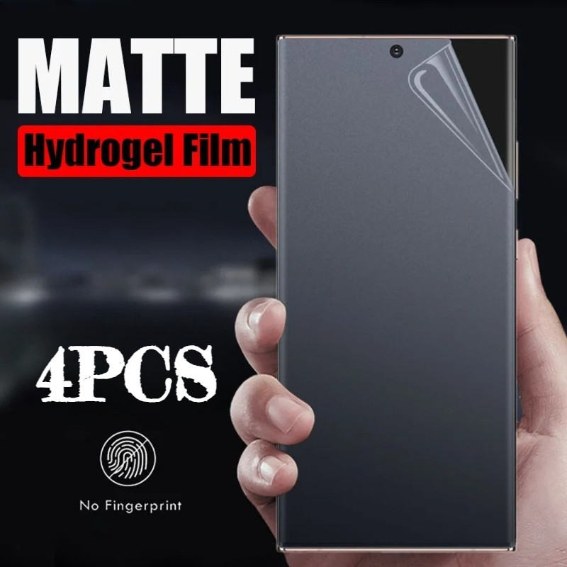 4PCS Frosted Matte Soft Hydrogelฟิล์มสําหรับTecno Spark 4 5 6 7 7P 7T 8 8C 8P 8T 9 9T Lite Pro Go In