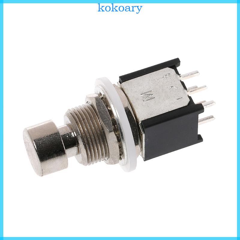 KOK DPDT Momentary On Foot Switch Guitar Effects Pedal Metal Stomp Box