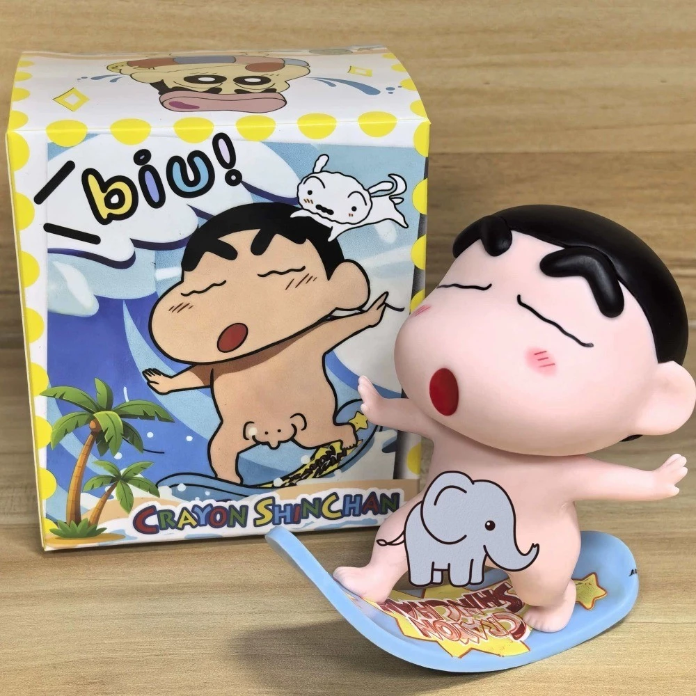 💥 จัดส่งจากประเทศไทย 💥Crayon Shin-chan Surfing คอสเพลย์ Bathe Action รูปอะนิเมะ COD สต็อกตุ๊กตาของเล่นสําหรับของขวัญเด็กคอลเลกชันเครื่องประดับรถบ้านเค้กตกแต่ง Gacha thumbnail 4