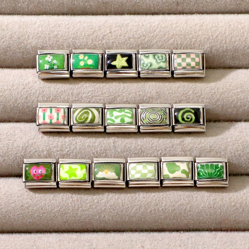 สร้อยข้อมือสแตนเลสมีดีไซน์ลายดอกไม้และดาวสไตล์อิตาลี ขนาด9มิลลิเมตร สำหรับตกแต่งบุคลิกภาพ - รูปที่ 3