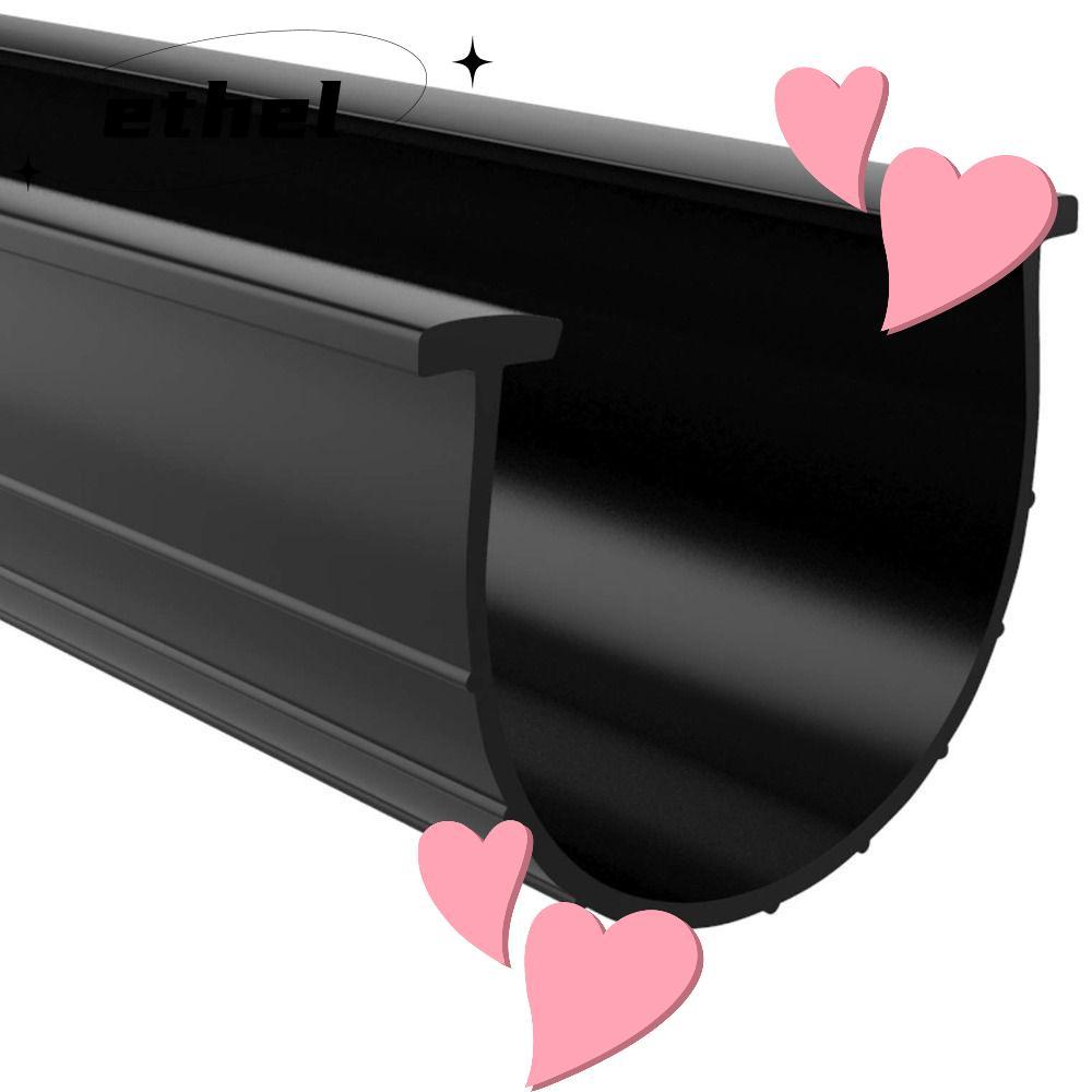 ซีลด้านล่างประตูโรงรถ ETHEL, U-Shape Wear Resistance T Ends แถบปิดผนึก, ยางไม่เปลี่ยนรูป 1/3/5 ม. เค