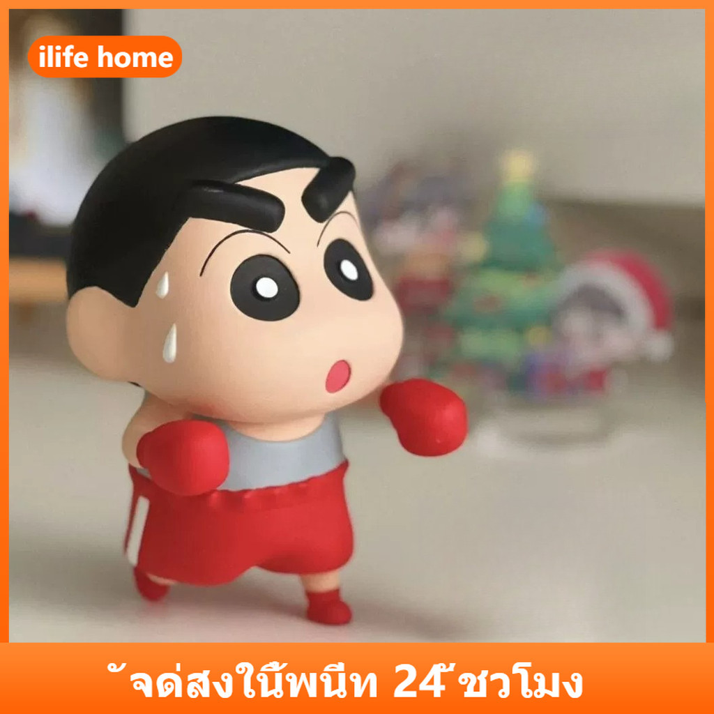 💥 จัดส่งจากประเทศไทย 💥Crayon Shin chan มวยน่ารักคอสเพลย์ Action Figure รุ่น Q ตุ๊กตาของขวัญเด็กตกแต่งรถเครื่องประดับของเล่นคอลเลกชันบ้านเค้กตกแต่งแบบไดนามิก