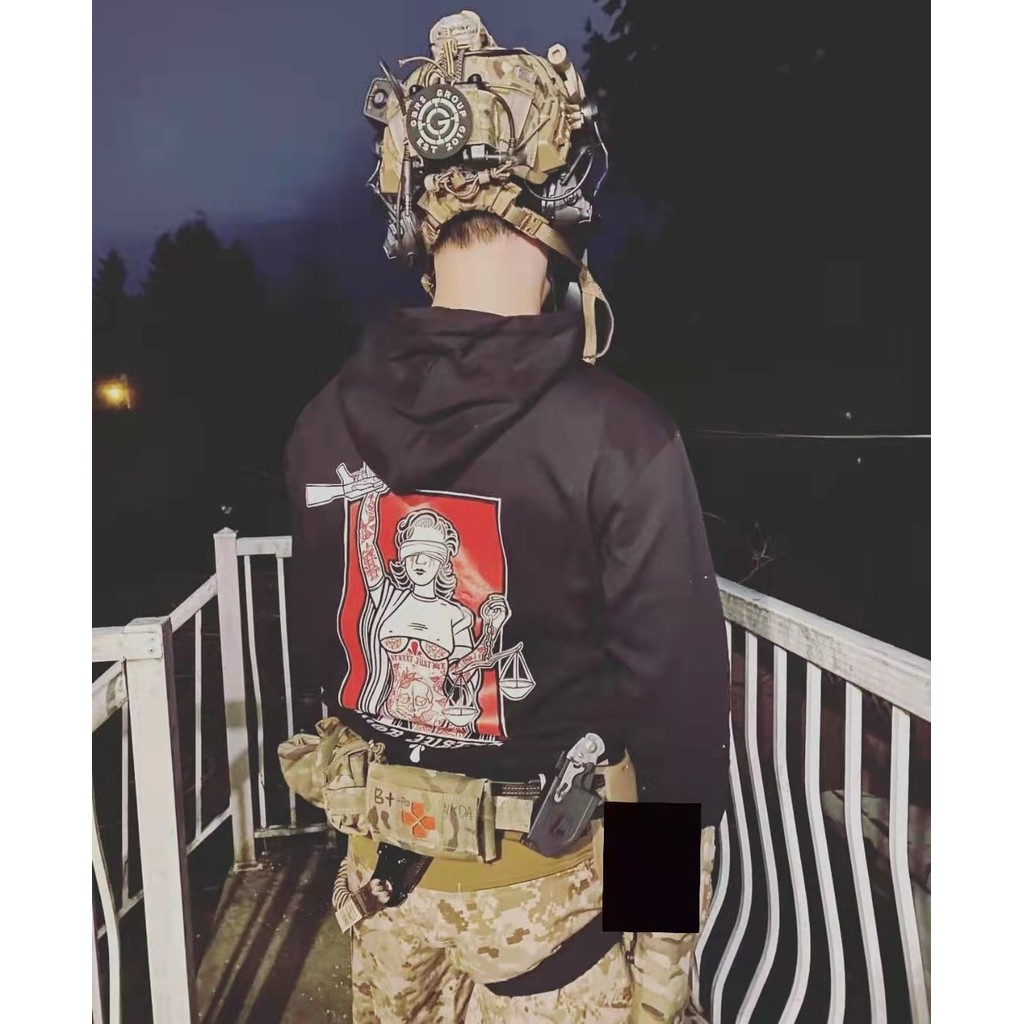 GBRS GROUP เสื้อกันหนาวสไตล์ทหาร มีฮู้ด เหมาะสำหรับกิจกรรมกลางแจ้งและการฝึกฝนทางกายภาพ