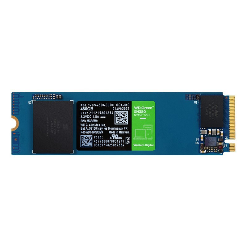 เหมาะสําหรับ WD Western Data SSD Solid State Drive NVMe Agreement SN350 ไดรฟ์สีเขียว 500G/1T/2T