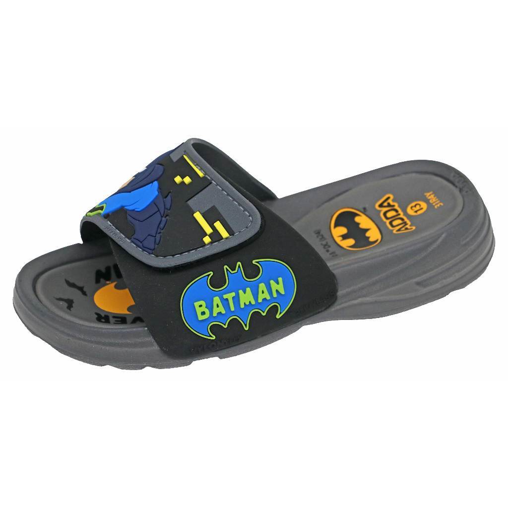 ADDA 31R4Y-B1 รองเท้าเด็กผู้ชาย ลิขสิทธิ์ BATMAN แบบสวม PVC เบา กันลื่น ไซส์ 28-35