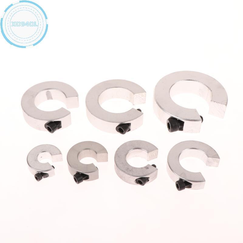 Xo94ol 2pcs SBR12 SBR16 SBR30 SBR40 Linear Rail Stop Collars อลูมิเนียมเพลาจํากัด Fixing แหวน CNC อะ