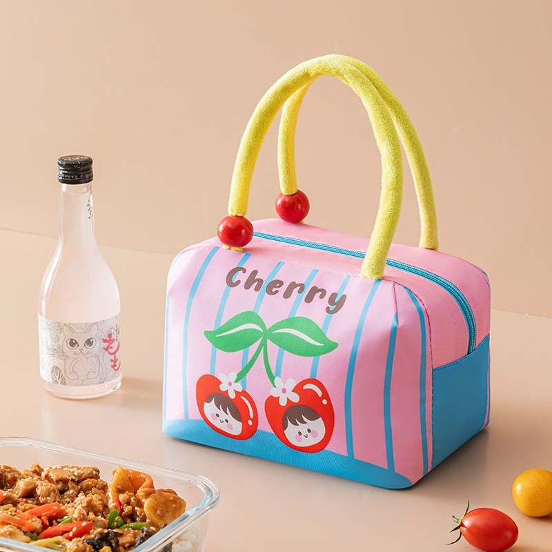 กระเป๋าใส่กล่องข้าว นแบบมีฉนวน เก็บความร้อน/เย็น กันน้ำ โดพามีน สำหรับ ทำงาน โรงเรียน ราคา ถูกที่สุด ดีลบีเคเค แกลเลอรีภาพที่ 4