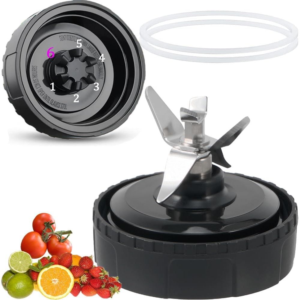 [UPGRADE] 6-Fin Male Blender Blade อะไหล่ทดแทนสําหรับ Nutri Ninja Blender BL660 BL770 BL780 BL740 ฯล
