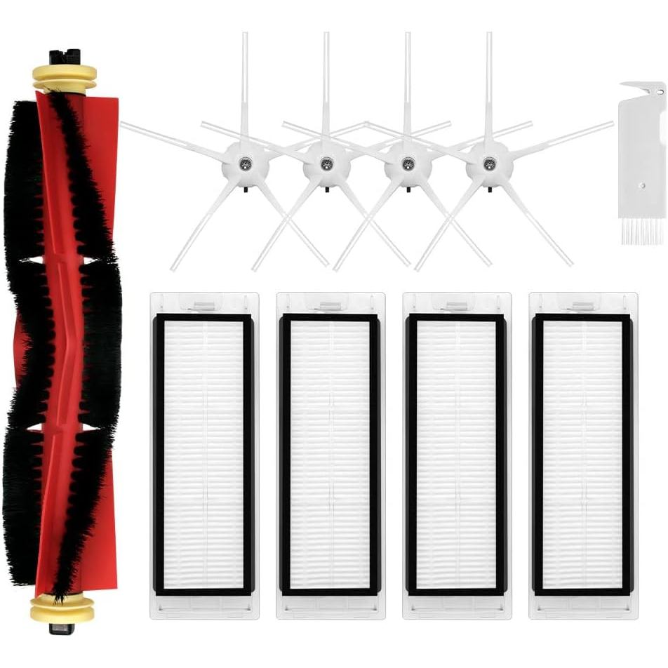 เปลี่ยนอะไหล่ใช้งานร่วมกับ Roborock S5, S5 Max, S4 Max, S6, S6 MaxV, E4, E5, S4 เครื่องดูดฝุ่นหุ่นยน