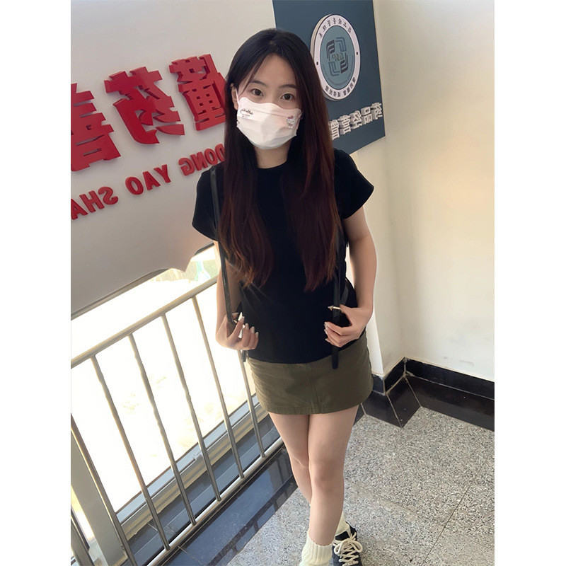 2024 ผู้หญิง C rop Top พรีเมี่ยมรอบคอ Cropped Bra Top เบาะ Top เสื้อยืด