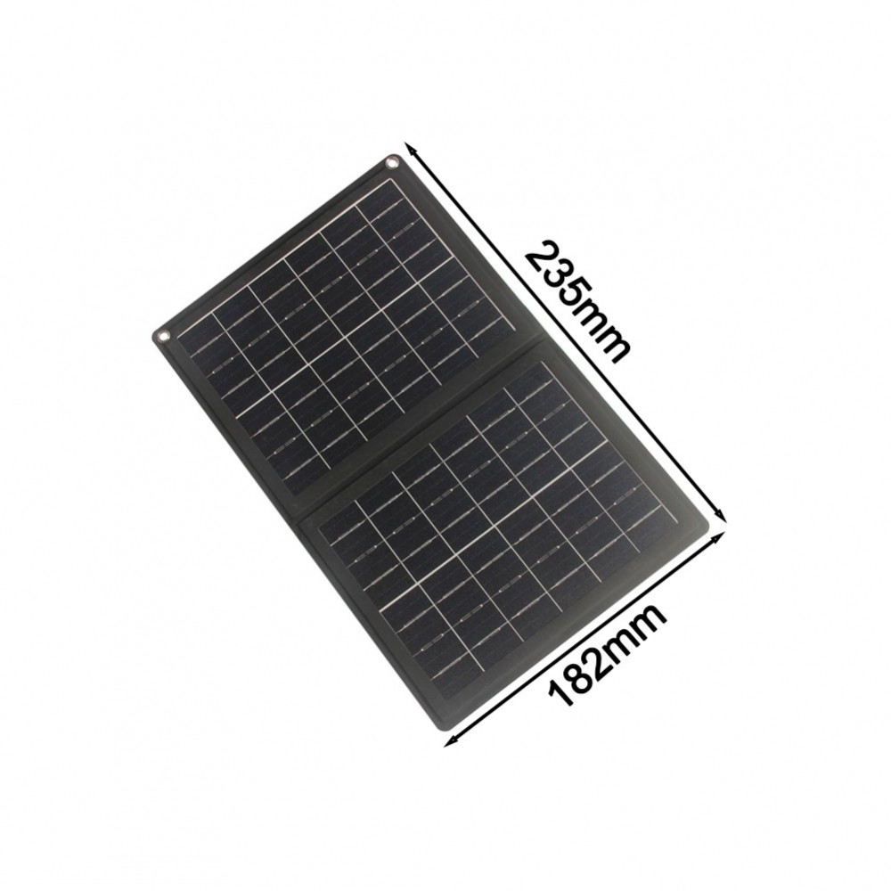 เครื่องชาร์จพลังงานแสงอาทิตย์แบบพับได้แบบพกพา 12W: Power Bank Type-C พร้อมกันน้ํา IPX6!