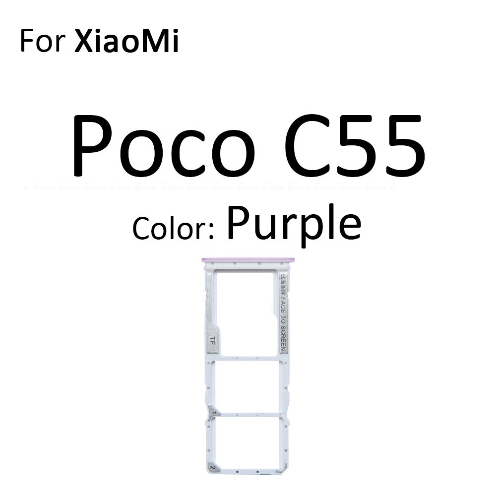 Sim  XiaoMi Poco C55 C61 C65 C75 Micro SD การ์ดซ็อกเก็ตอะแดปเตอร์คอนเทนเนอร์ Connector ผู้ถือถาด Reader สําหรับ ชิ้นส่วน - รูปที่ 7