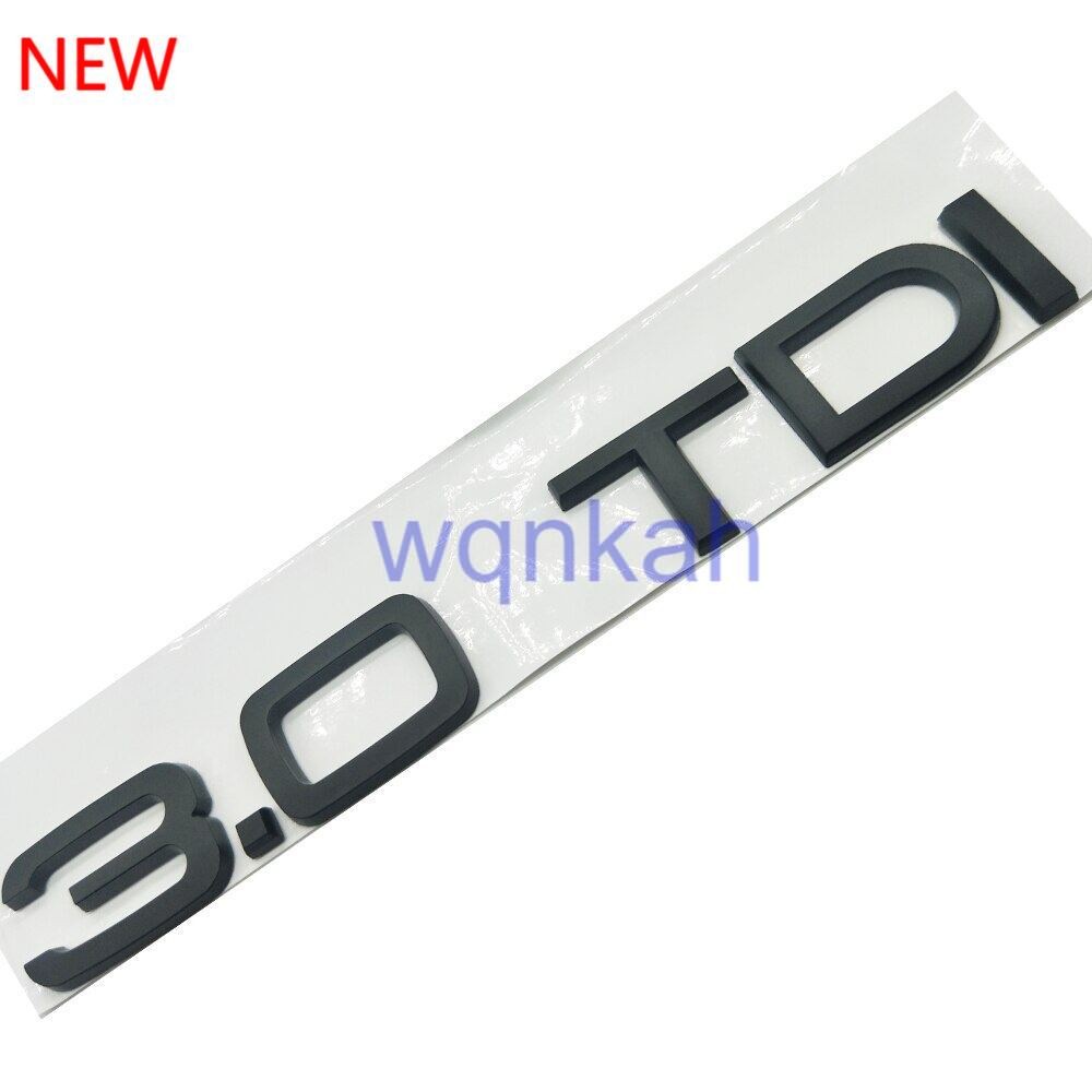 2024 ใหม่สําหรับ Audi A4 S4 A5 S5 A6 C6 A7 A8 A6L 3.0TDI Matte สีดําสัญลักษณ์รถจัดแต่งทรงผมด้านหลัง 