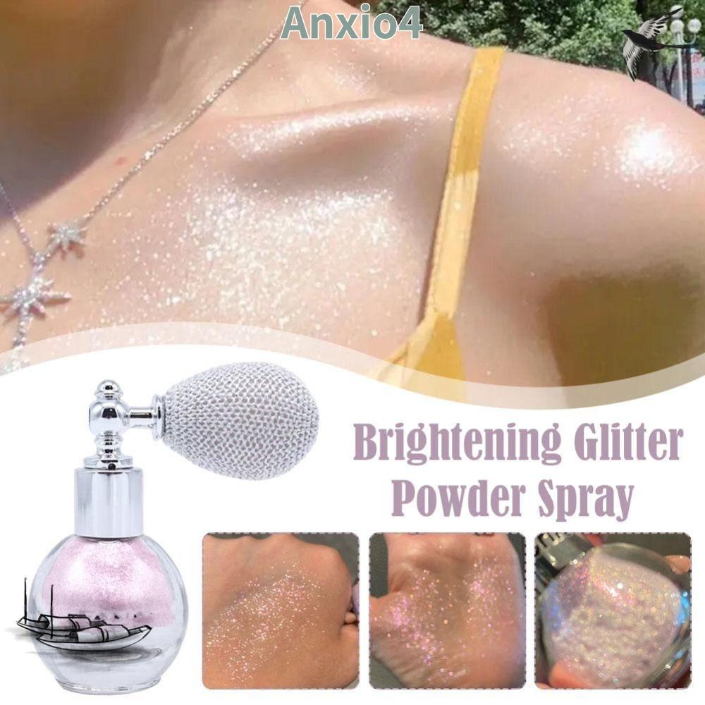 ANXIO4 Diamond High Gloss Glitter Spray Fine Shimmer Air Bag Shiny Powder Brightening Fragrance-Infu