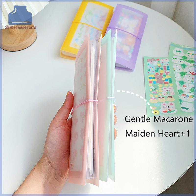 SHINE 30 แผ่นอัลบั้ม Scrapbooking วัสดุสติกเกอร์กระดาษคอลเลกชันหนังสือผู้ถือบัตรโปร่งใส Photo Storage TH