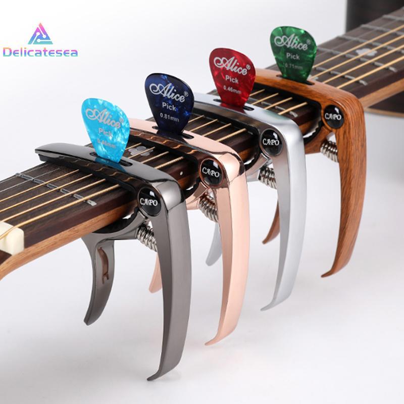 [Delicatesea] กีตาร์โลหะ Capo สําหรับ Acoustic/Electric/Classic Trigger Change Tune Key Clamp ใหม่
