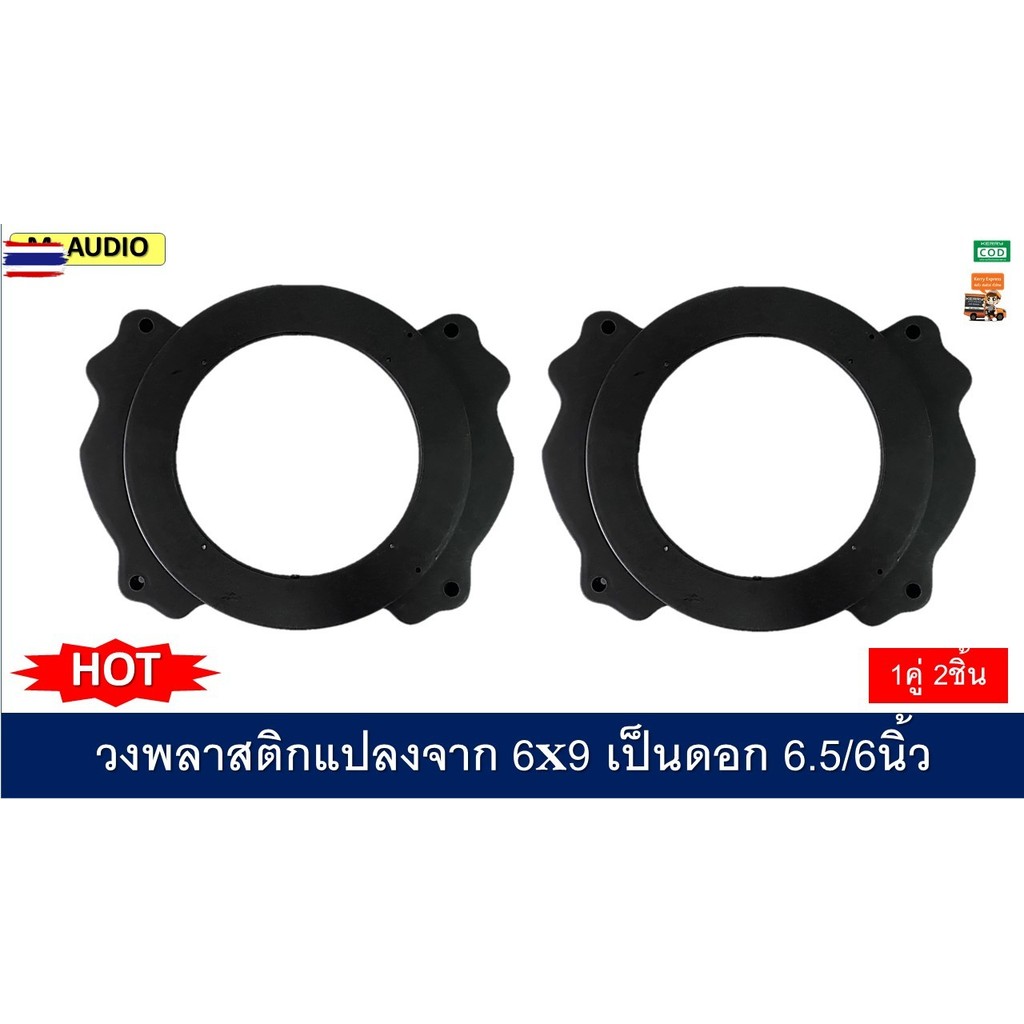 ฐานรองลำโพง วงพลาสติกรองลำโพง ฐานรองลำโพง6.5นิ้ว ตัวรองเสียงกลาง ฐานรองลำโพงเสียงกลาง