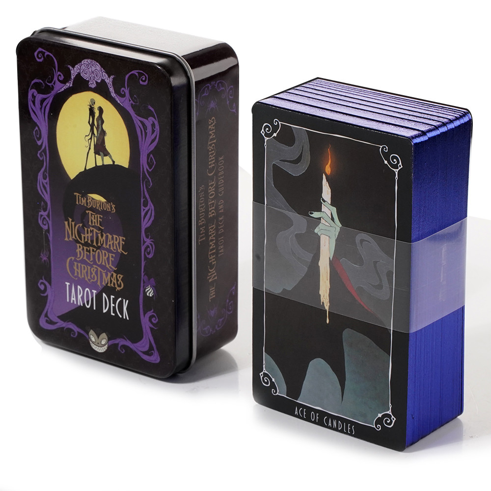 英文铁盒The Nightmare Before Christmas Tarot 圣力前夜卡牌 นางเงือก