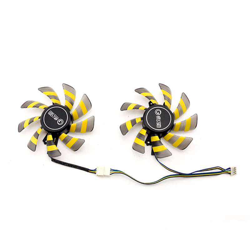 GTX 660ti 670 760 780 780Ti 950 960 970 กราฟิกการ์ดระบายความร้อนพัดลมคู่