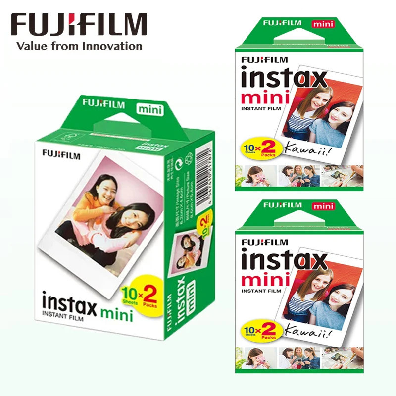 ฟิล์ม Instax Fujifilm Instax Mini ฟิล์ม 10-60 แผ่นสําหรับ Fujifilm Instax Film กล้อง Instax Mini 12 