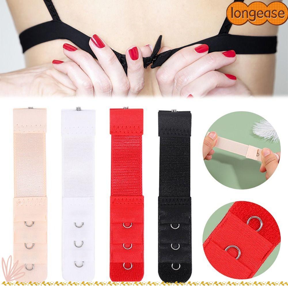 LONGE Extension Buckles สำหรับชุดชั้นใน ทนทาน พร้อม 3 ตะขอไนลอน สำหรับขยายสายชุดชั้นในของคุณ