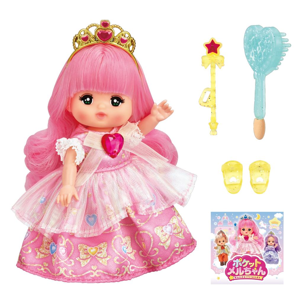 Pilot Corporation Pocket Mel-chan Doll Princess Mel-chan สินค้าใหม่ที่ถูกกฎหมายและเป็นของแท้ที่จำหน่