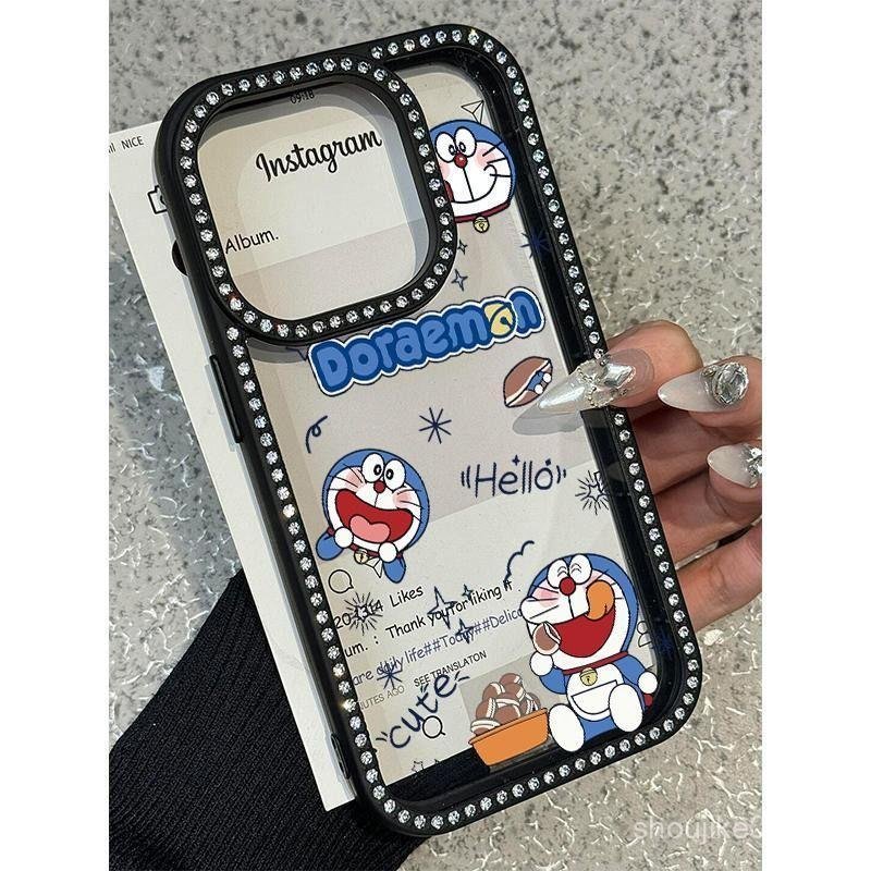 เคสโทรศัพท์ดีไซน์ปิกาจู ใช้ได้กับ iPhone 14, 11, 12, 16, 15, 13, 15PROMAX, 12PROMAX, 16PLUS, 14PLUS, 13PRO, 14PRO, พร้อมโครงเพชร, อุปกรณ์กันกระแทกลายการ์ตูน HDZ5