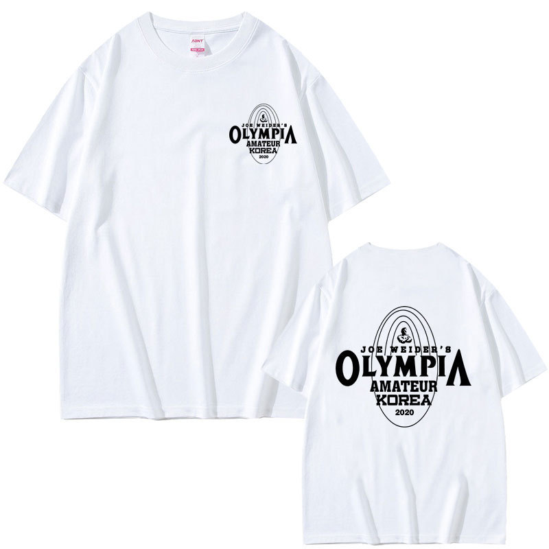 Olympia Amateur Korea Fitness Gym Pump Cover Double Sided Pr S-3XL