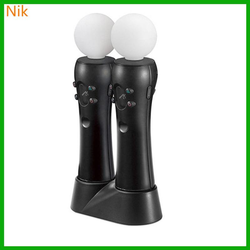 บ๊๊๊๊ลค.ศ.. Dual Charger Dock สําหรับ VR Move Controller แท่นชาร์จสําหรับ VR Motion Controller สีดํา