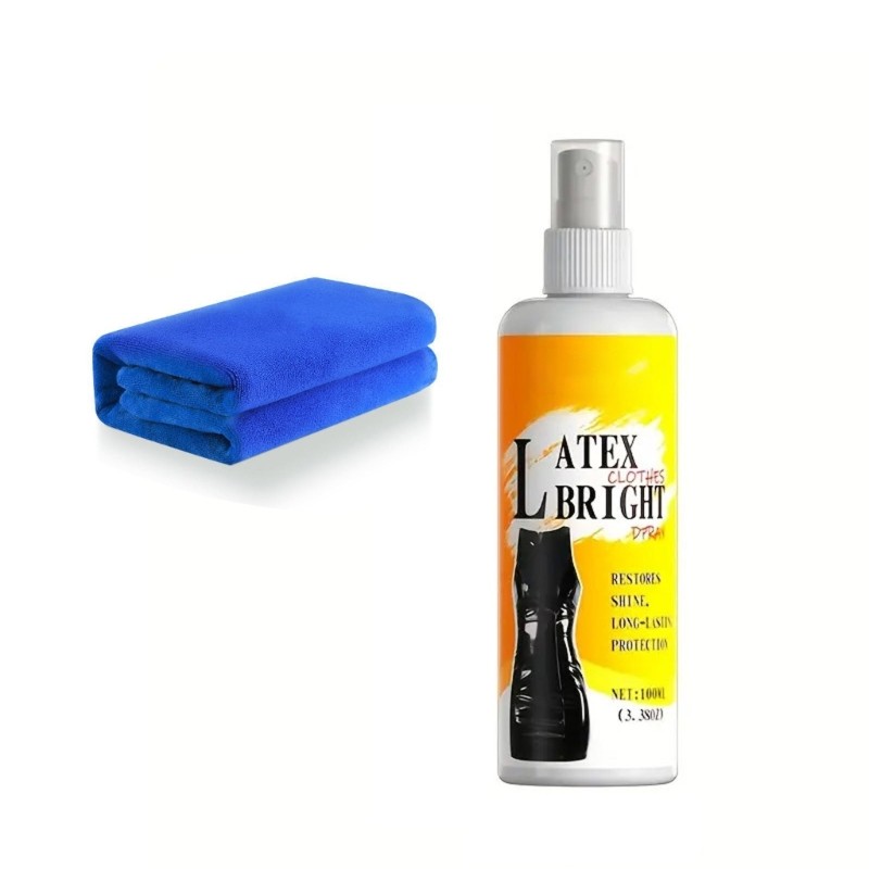 BTF Shine Sprays 100ml พร้อมผ้าเช็ดตัวสูตรป้องกันน้ําสําหรับชุดน้ํายางใช้