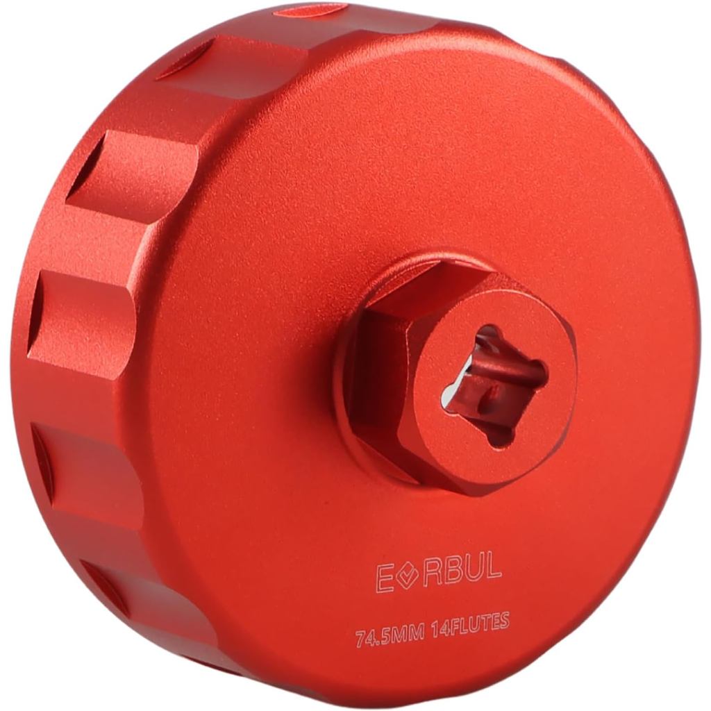 ประแจกรองน้ํามัน CNC 74.5 มม.14 ขลุ่ยกรองน้ํามันประแจเครื่องมือกําจัดเข้ากันได้กับ Porsche 911 Carre