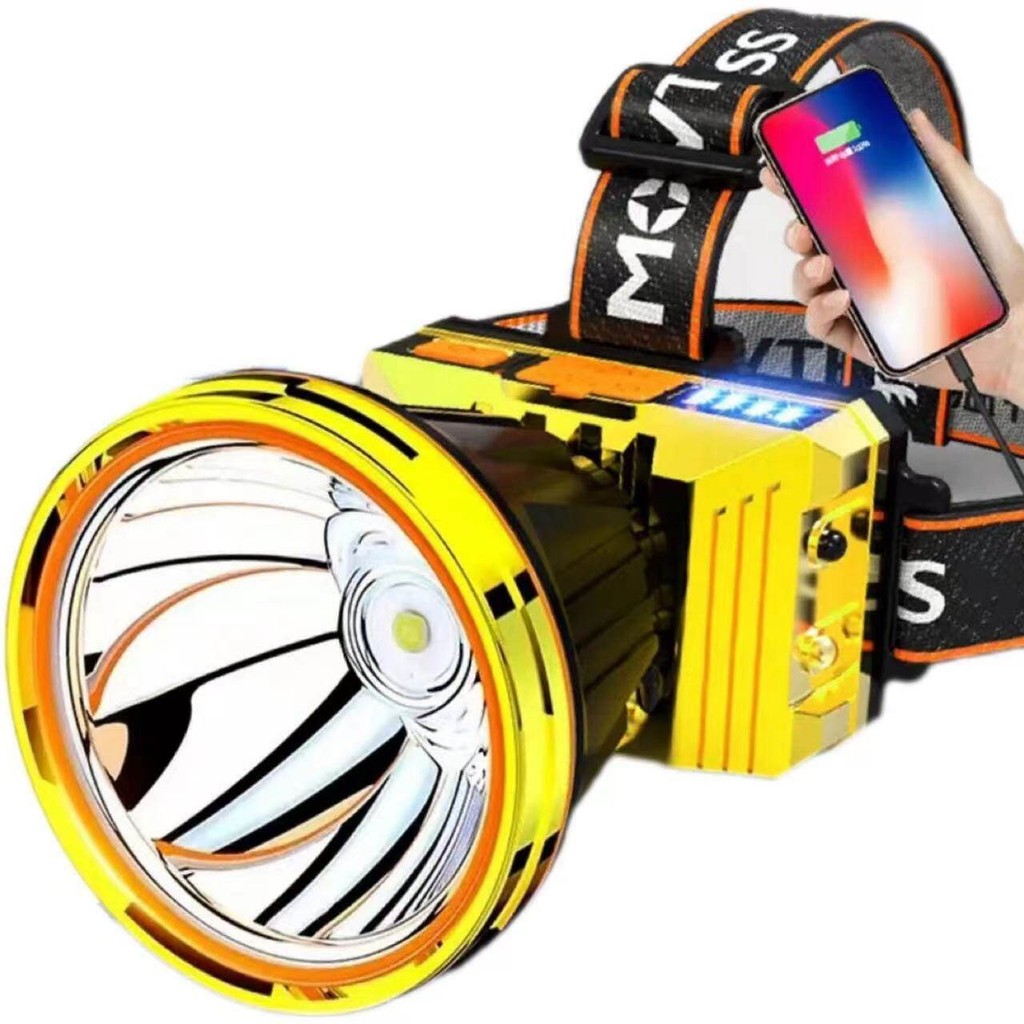 RXC ไฟฉายคาดหัว ไฟฉายคาดหัวLED ไฟฉายเดินป่า ไฟฉายแรงสูง หน้าไฟส่องกบ ไฟฉายคาดหัวแท้ไฟฉายคาดศีรษะ X-6