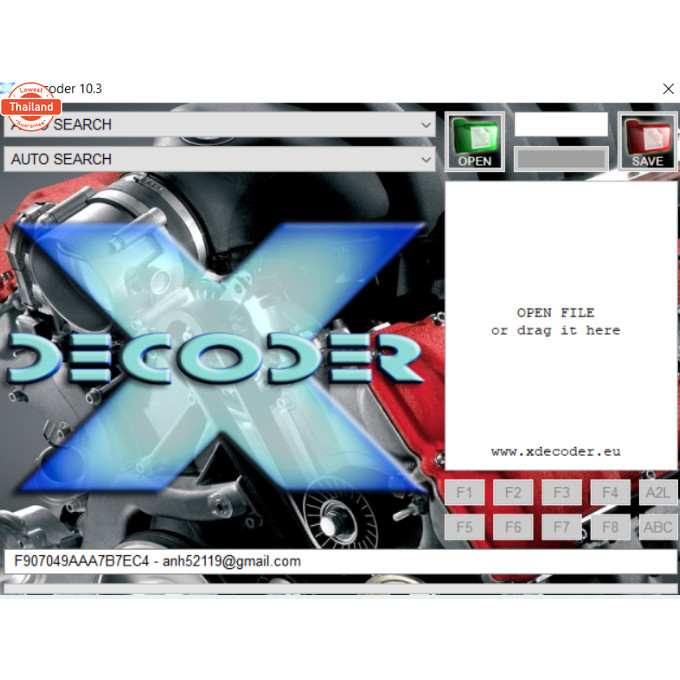 Xdecoder โปรแกรมปิดโค๊ด NISSAN FORD MAZDA พร้อมแฟลชไดร์ฟ