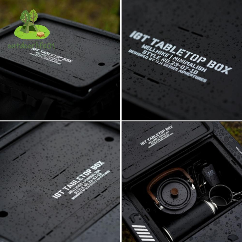 ถาดน้ำชาพกพา จัดเก็บสะดวก ขนาดใหญ่ สําหรับการตั้งแคมป์และการเดินทางกลางแจ้ง - รูปที่ 7