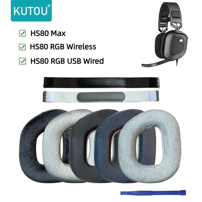 เจลทําความเย็นแผ่นรองหูฟังสําหรับ Corsair HS80 Max/HS80 สาย USB/HS 80 RGB ชุดหูฟังสําหรับเล่นเกมไร้ส